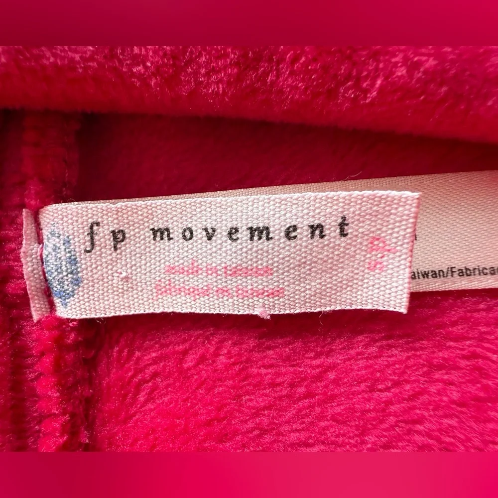 FP Movement by Free People Velvet Hoodie & Joggers Set in Fuchsia